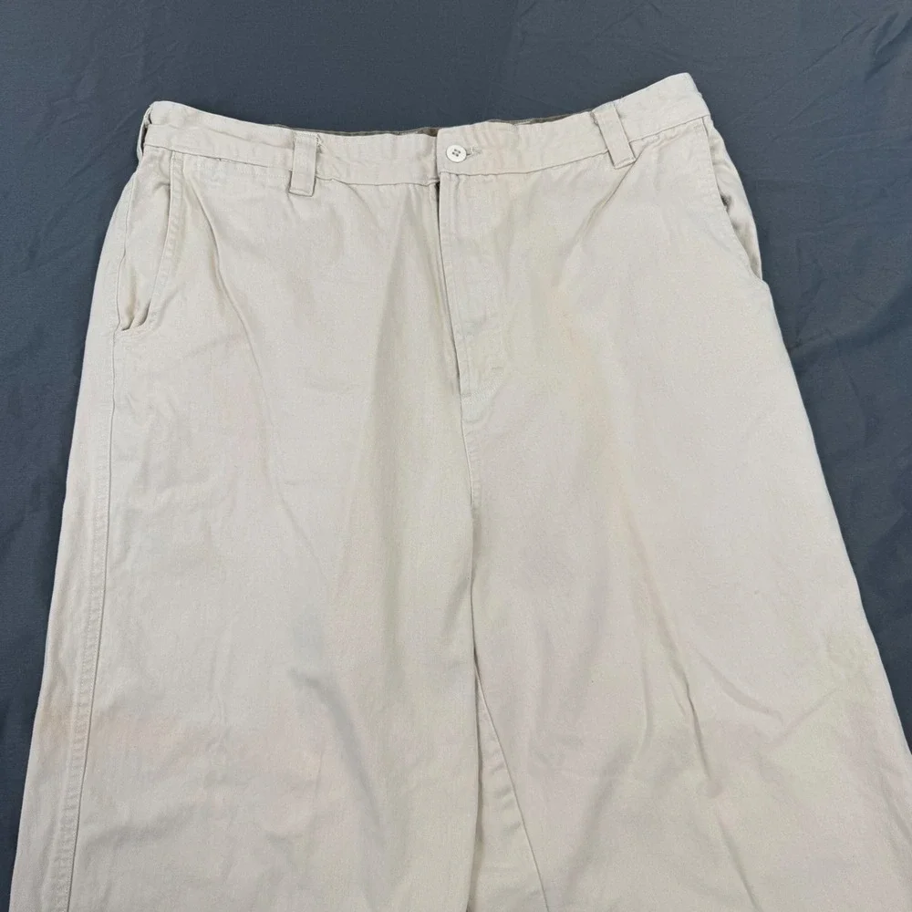 Vintage Colo Wear America Mens Relaxed Fit Khaki Pants Cotton 38x30 Wide Leg